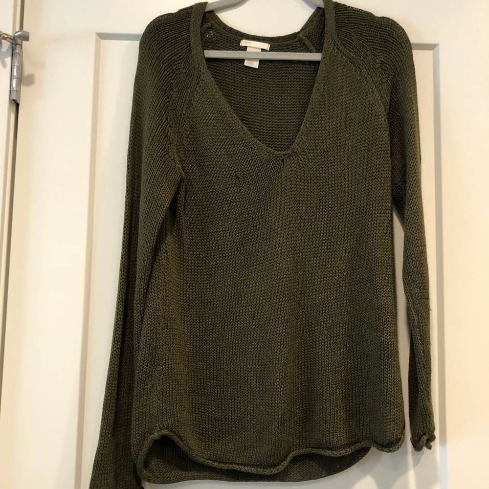 H&M Army Green Knit Sweater
